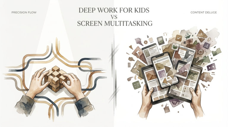 Deep Work For Kids Vs Screen Multitasking