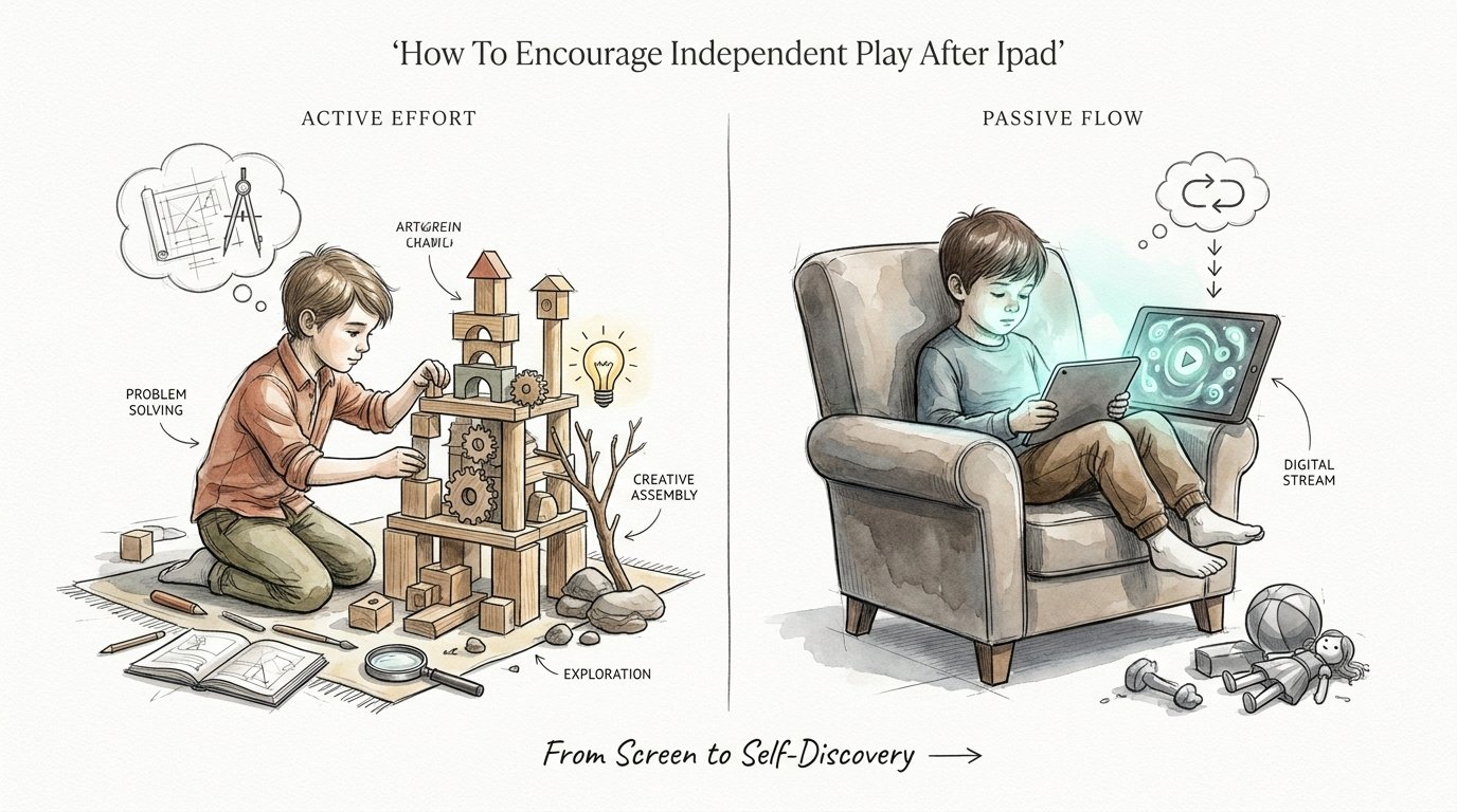 How To Encourage Independent Play After Ipad
