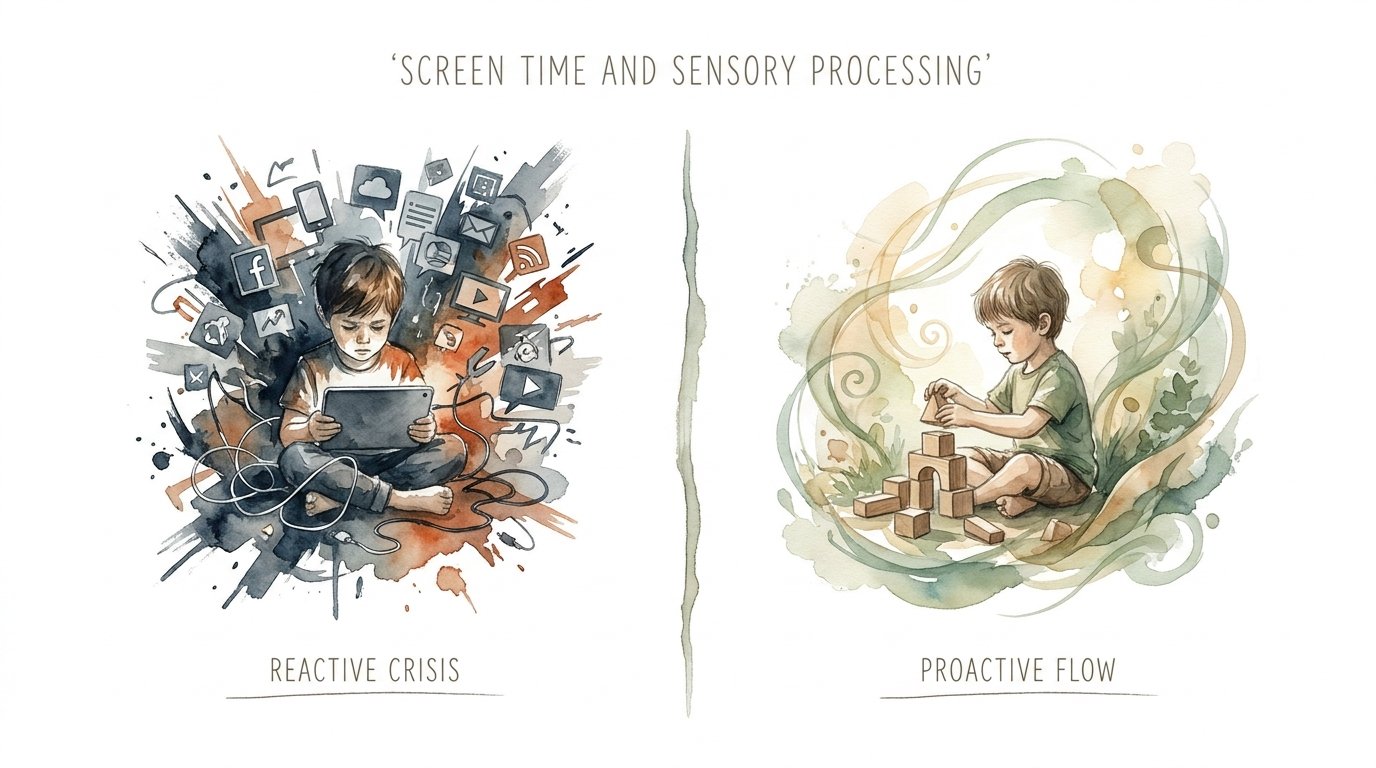 Screen Time And Sensory Processing In Kids