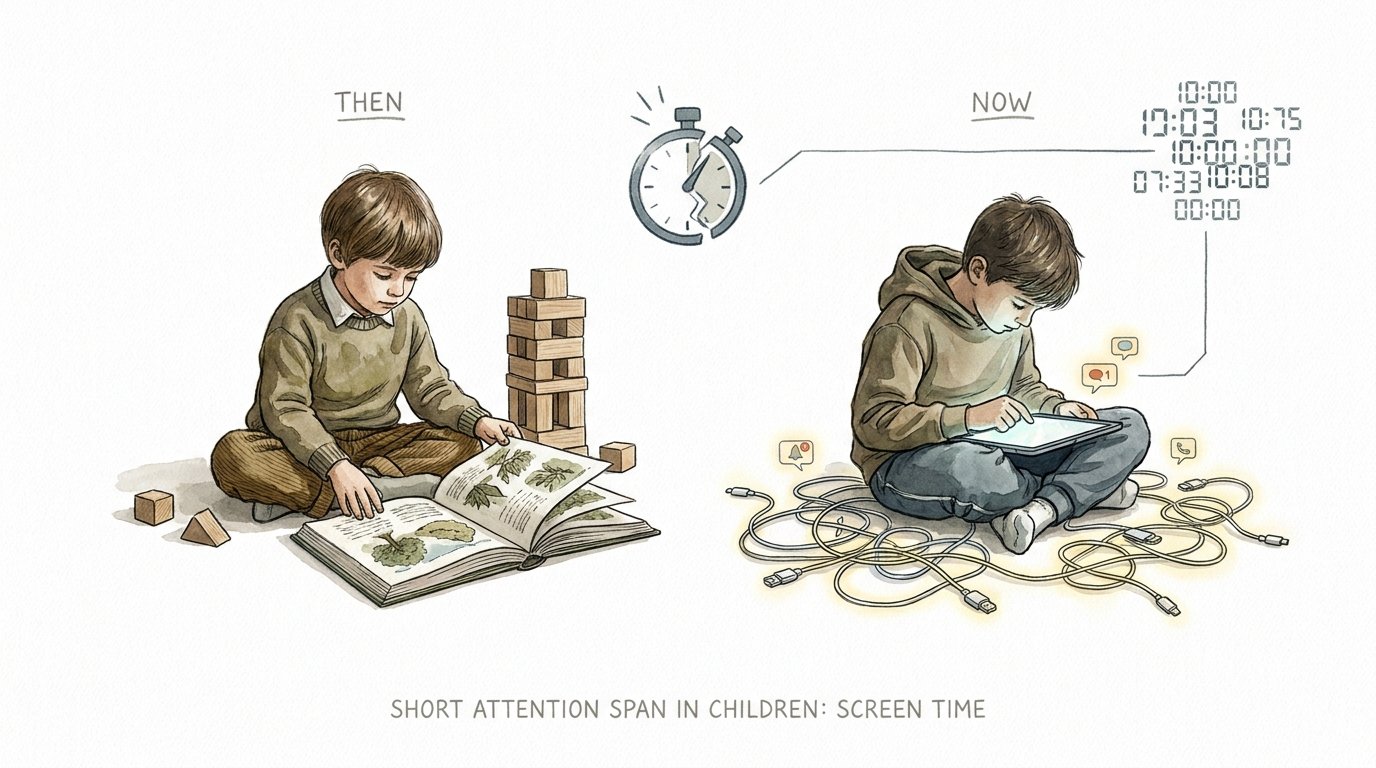 Short Attention Span In Children Screen Time