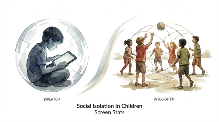 Social Isolation In Children Screen Stats
