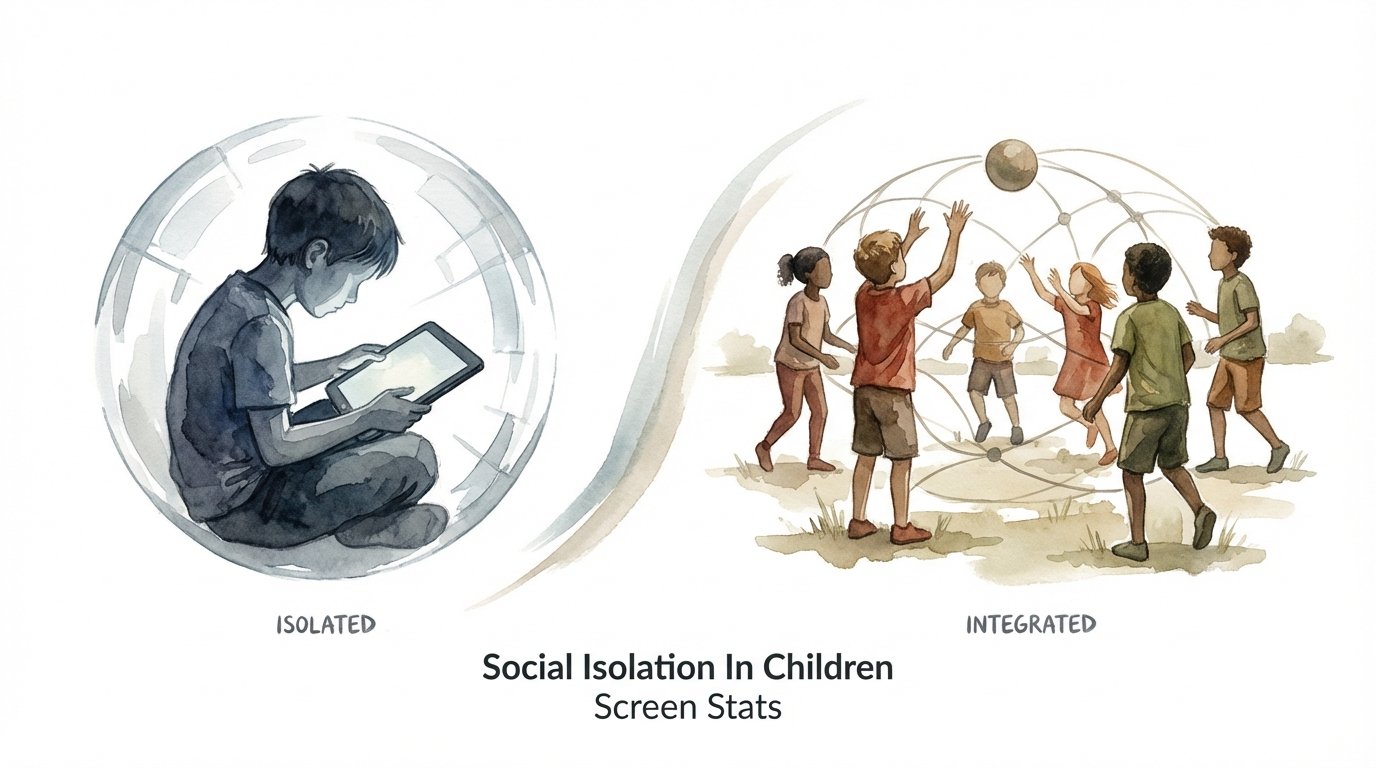 Social Isolation In Children Screen Stats