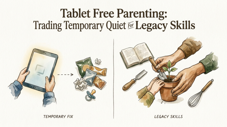 Tablet Free Parenting: Trading Temporary Quiet For Legacy Skills