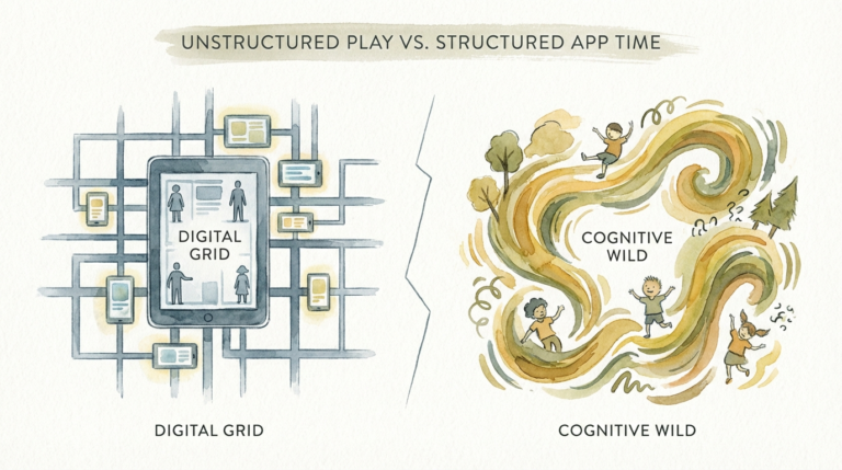 Unstructured Play Vs Structured App Time