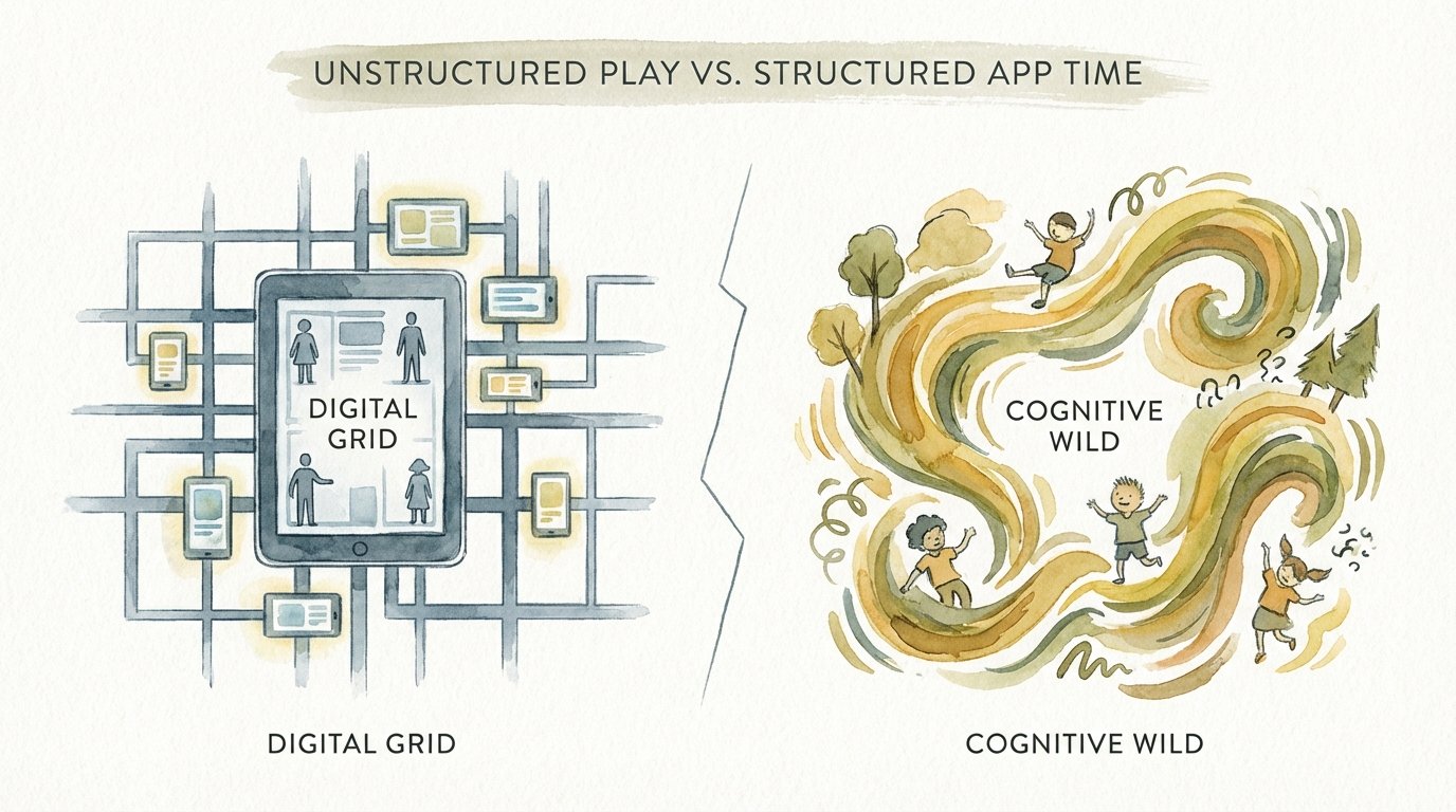 Unstructured Play Vs Structured App Time
