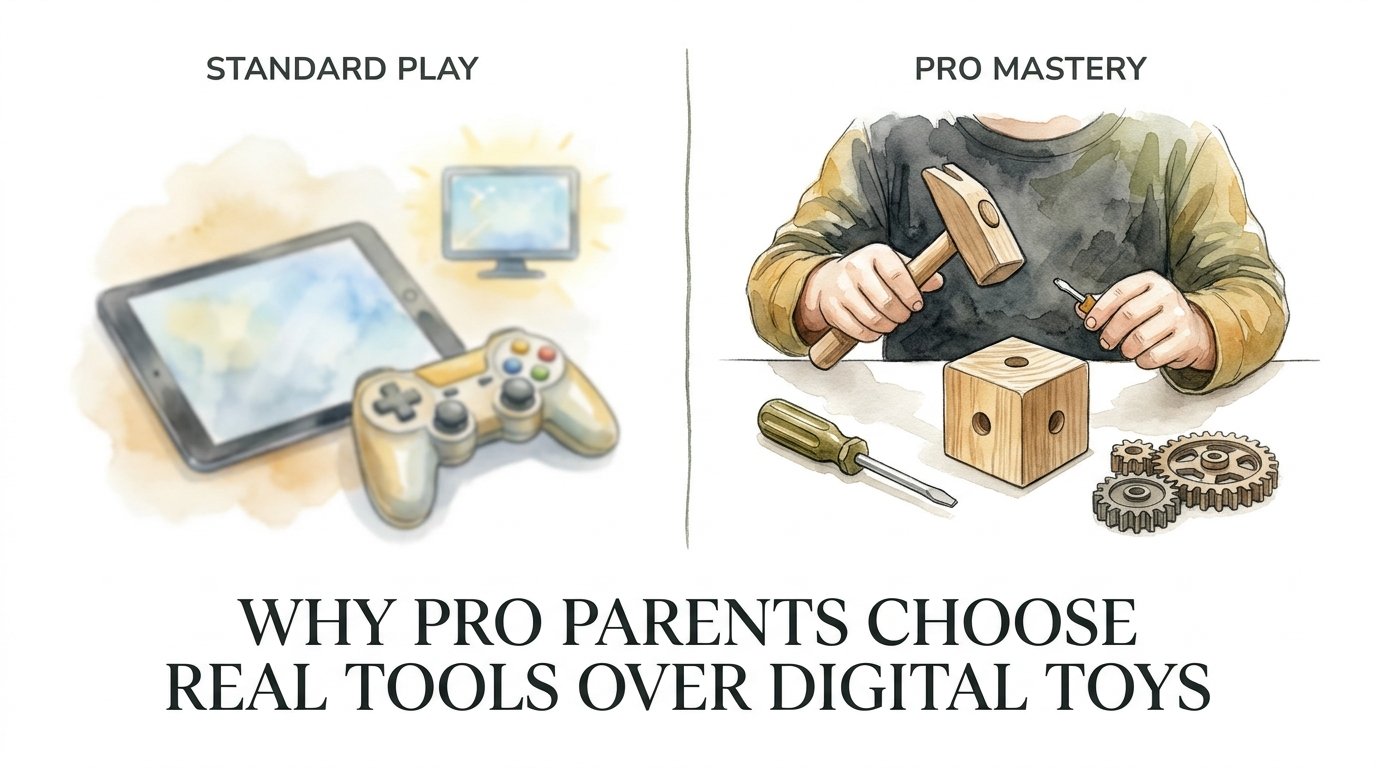 Why Pro Parents Choose Real Tools Over Digital Toys