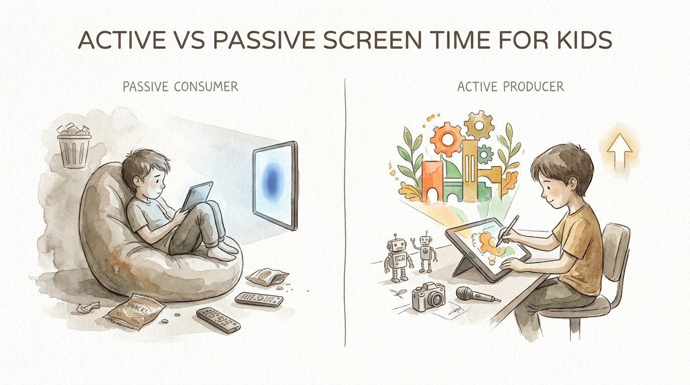 Active Vs Passive Screen Time For Kids