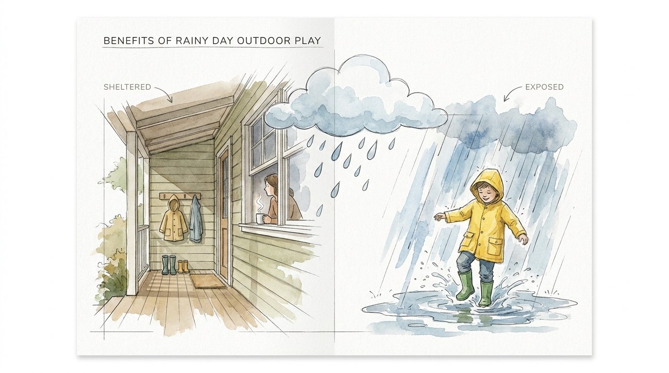Benefits Of Rainy Day Outdoor Play