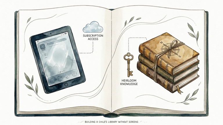 Building A Child's Library Without Screens