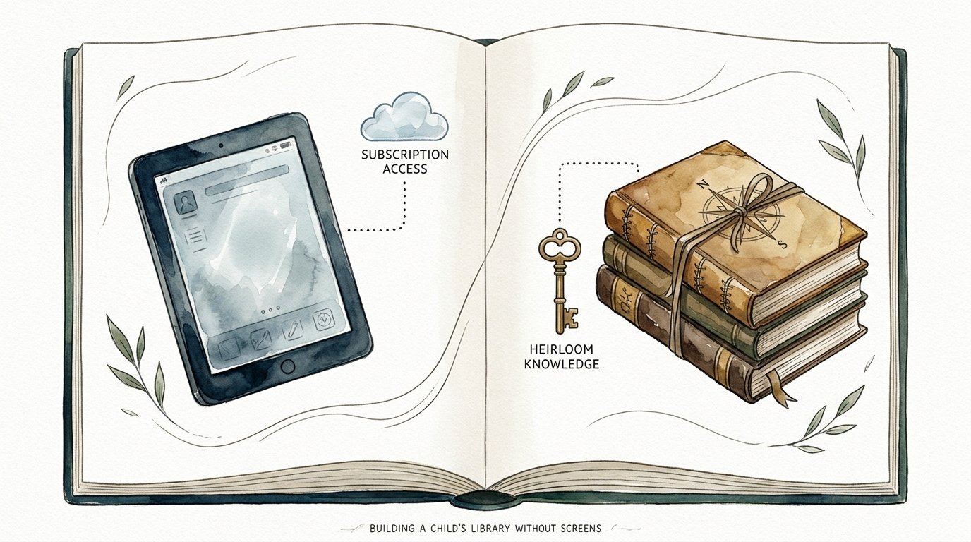 Building A Child's Library Without Screens