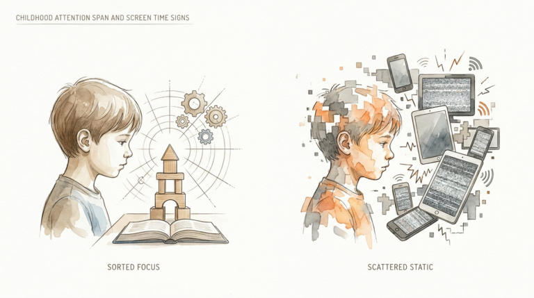 Childhood Attention Span And Screen Time Signs