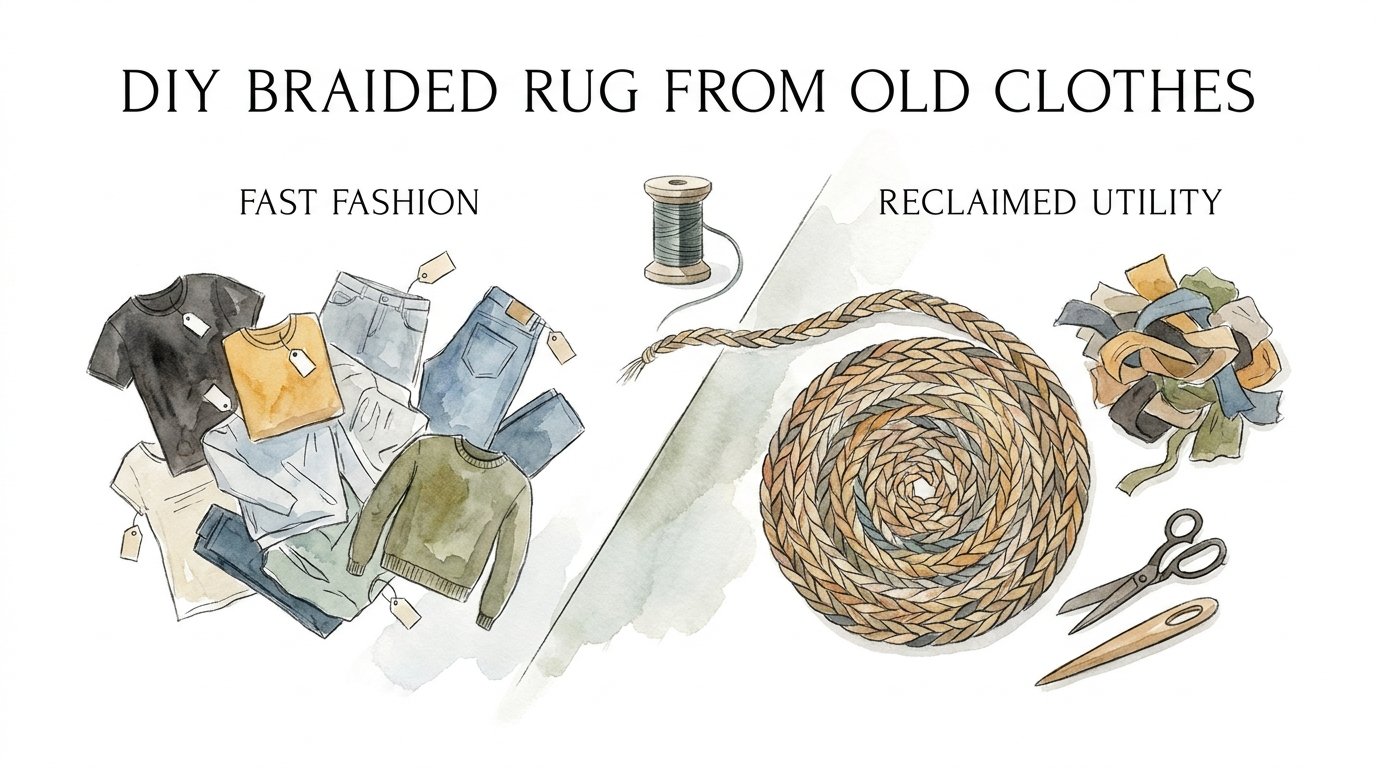 Diy Braided Rug From Old Clothes