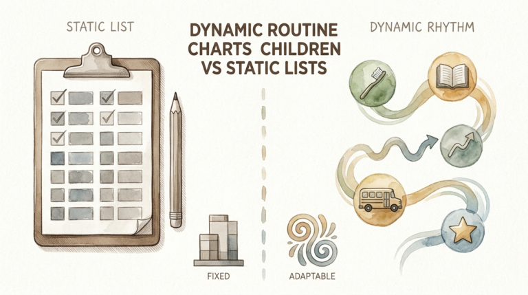 Dynamic Routine Charts For Children Vs Static Lists
