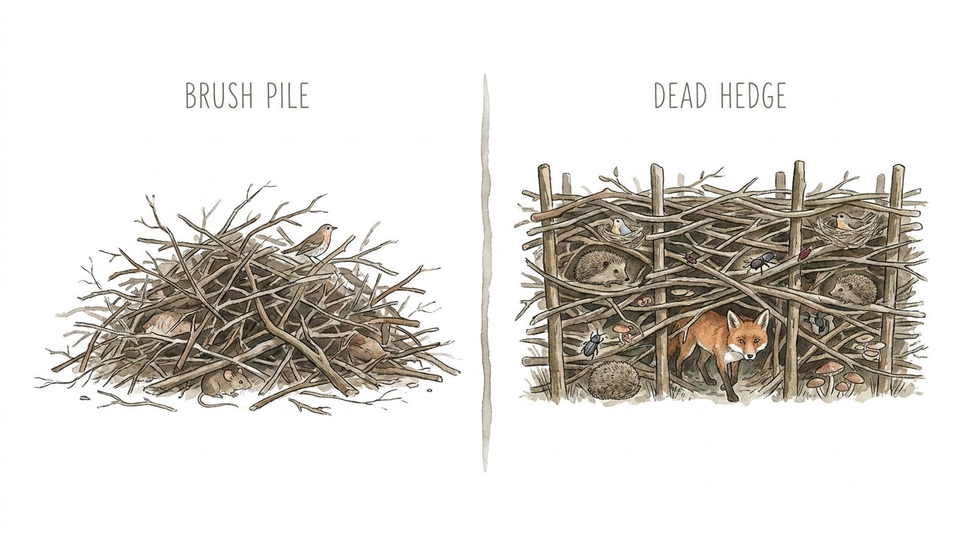 How To Build A Dead Hedge For Wildlife