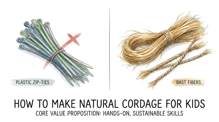 How To Make Natural Cordage For Kids