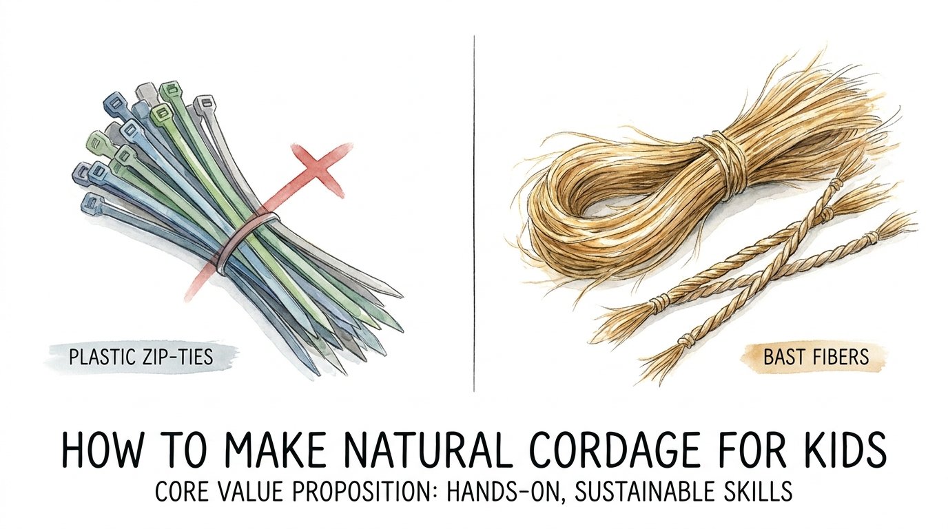 How To Make Natural Cordage For Kids