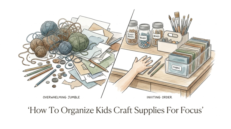 How To Organize Kids Craft Supplies For Focus