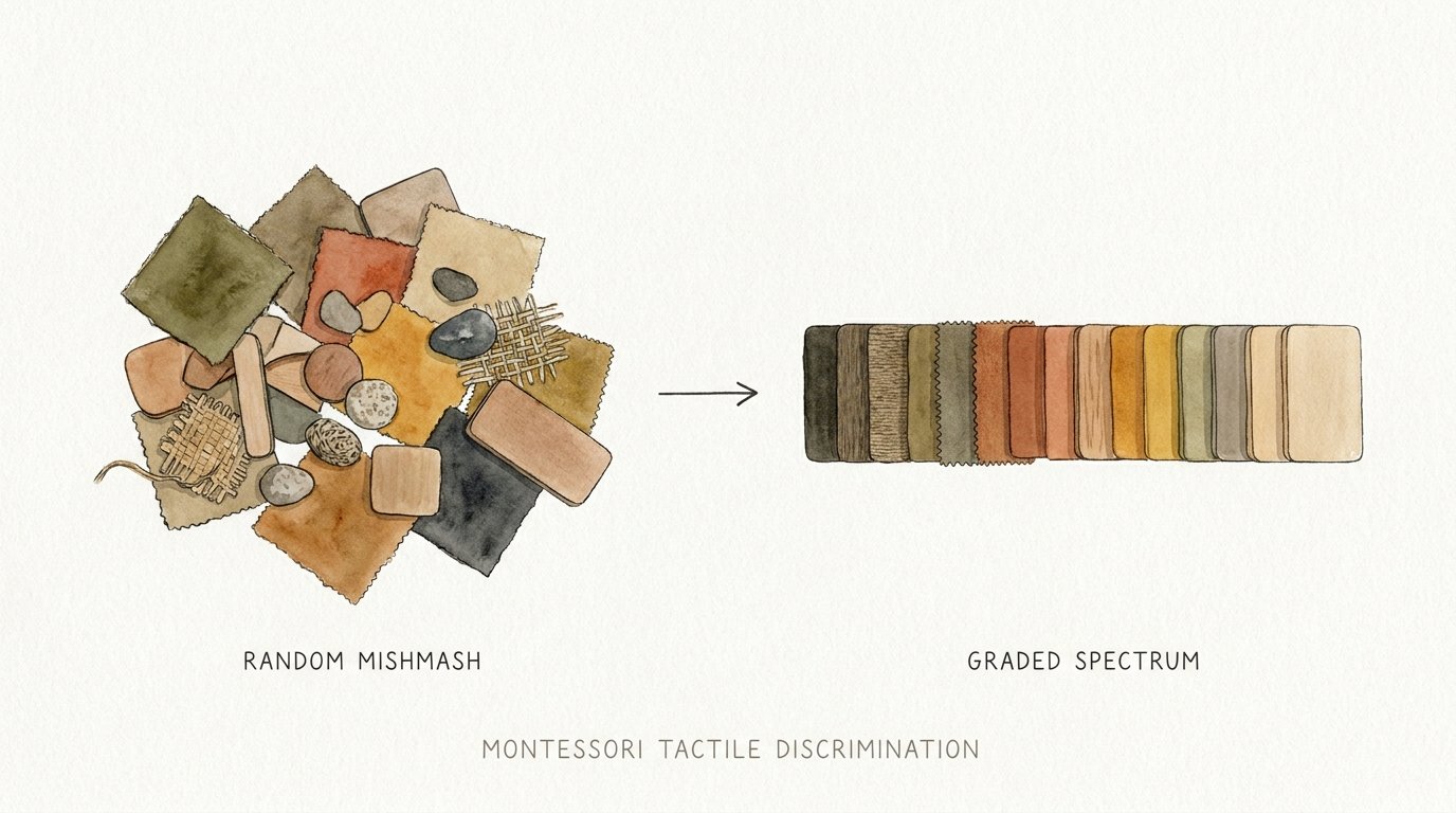 Montessori Tactile Discrimination Ideas
