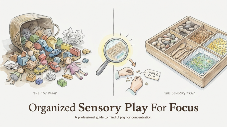 Organized Sensory Play For Focus