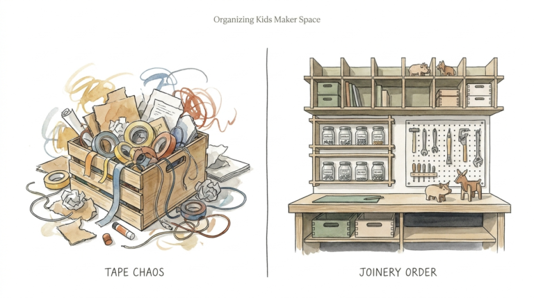 Organizing Kids Maker Space