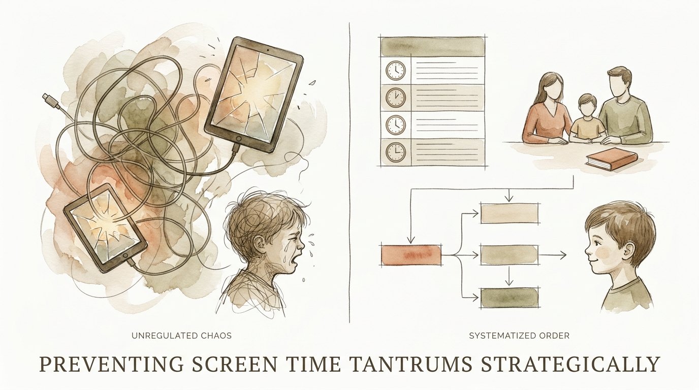 Preventing Screen Time Tantrums Strategically