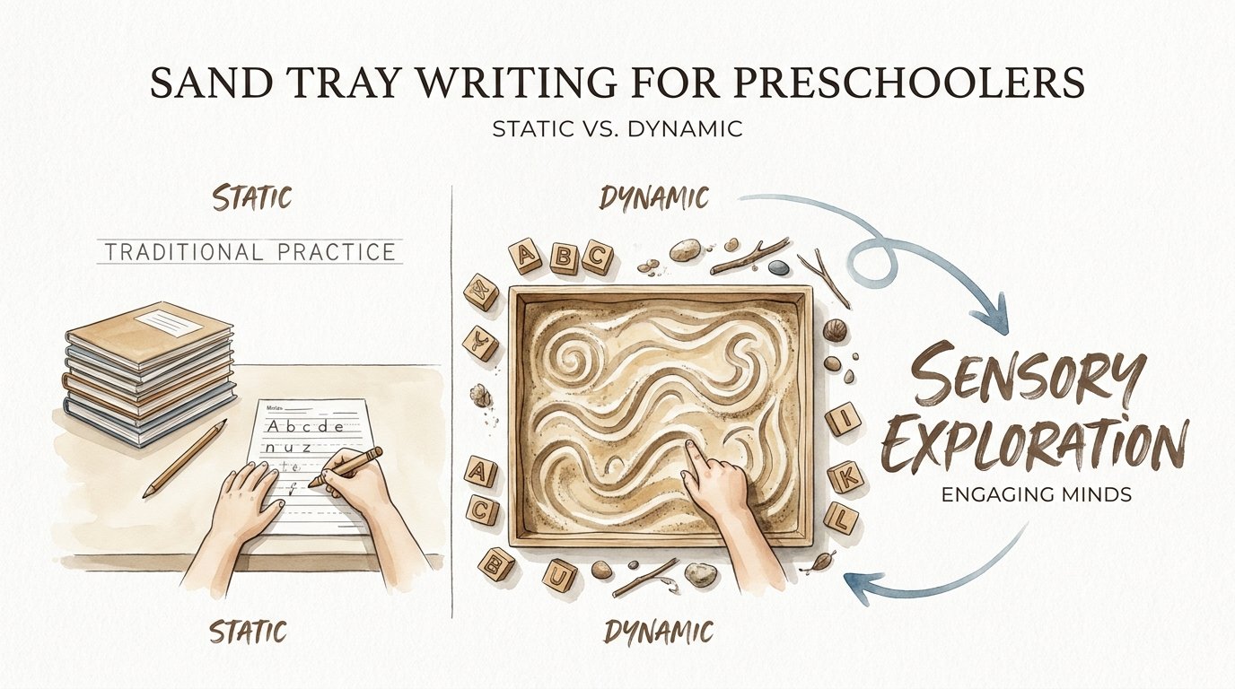 Sand Tray Writing For Preschoolers