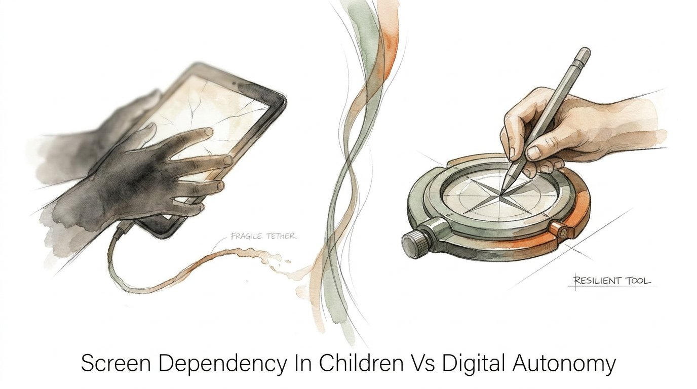 Screen Dependency In Children Vs Digital Autonomy