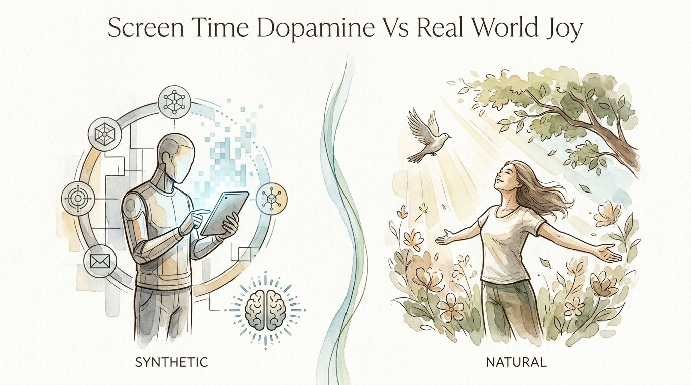 Screen Time Dopamine Vs Real World Joy