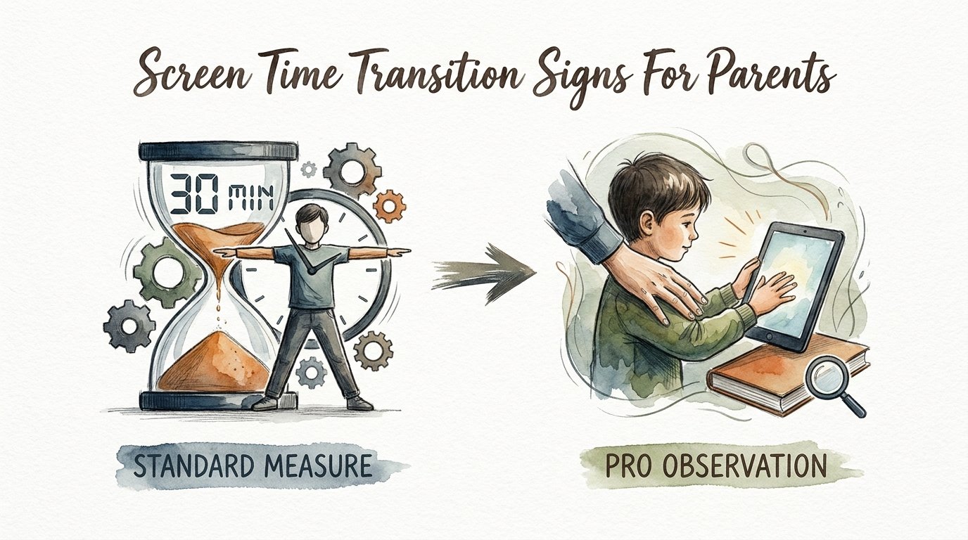 Screen Time Transition Signs For Parents