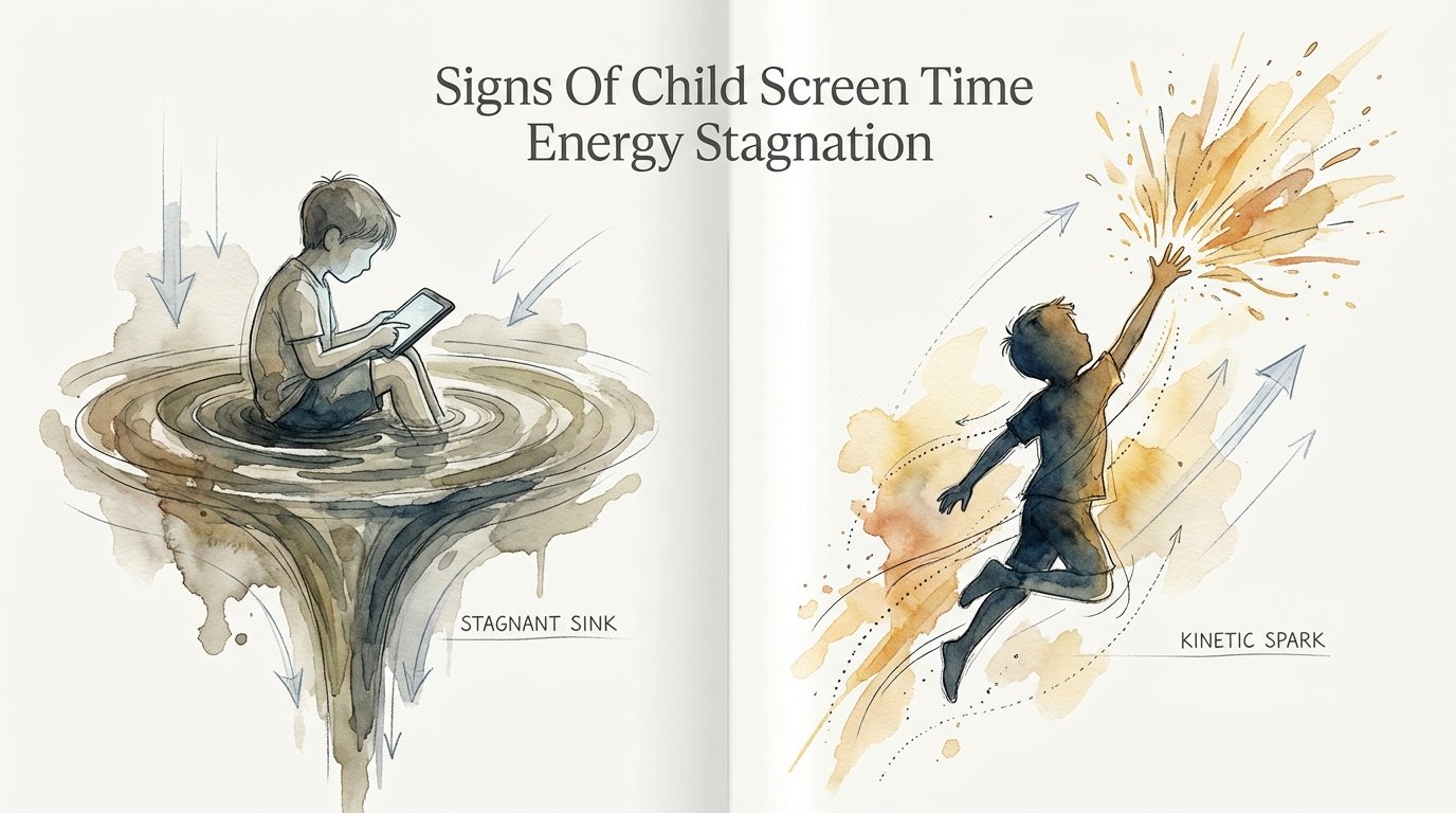Signs Of Child Screen Time Energy Stagnation