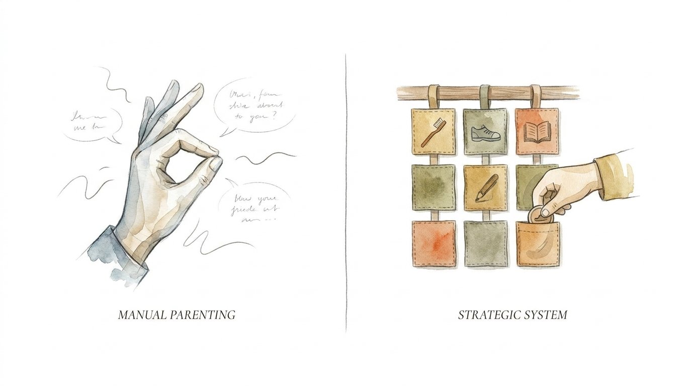Tactile Routine Charts For Kids Vs Verbal Reminders