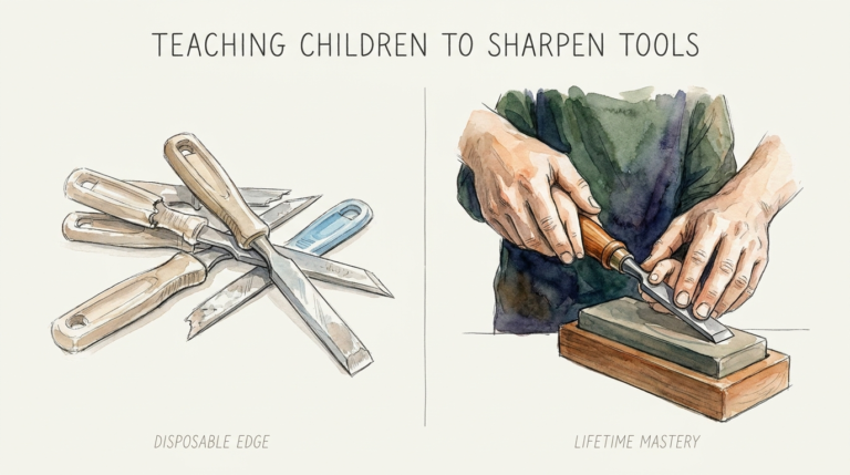 Teaching Children To Sharpen Tools