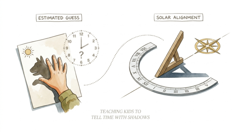 Teaching Kids To Tell Time With Shadows