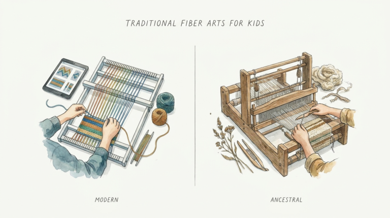 Traditional Fiber Arts For Kids