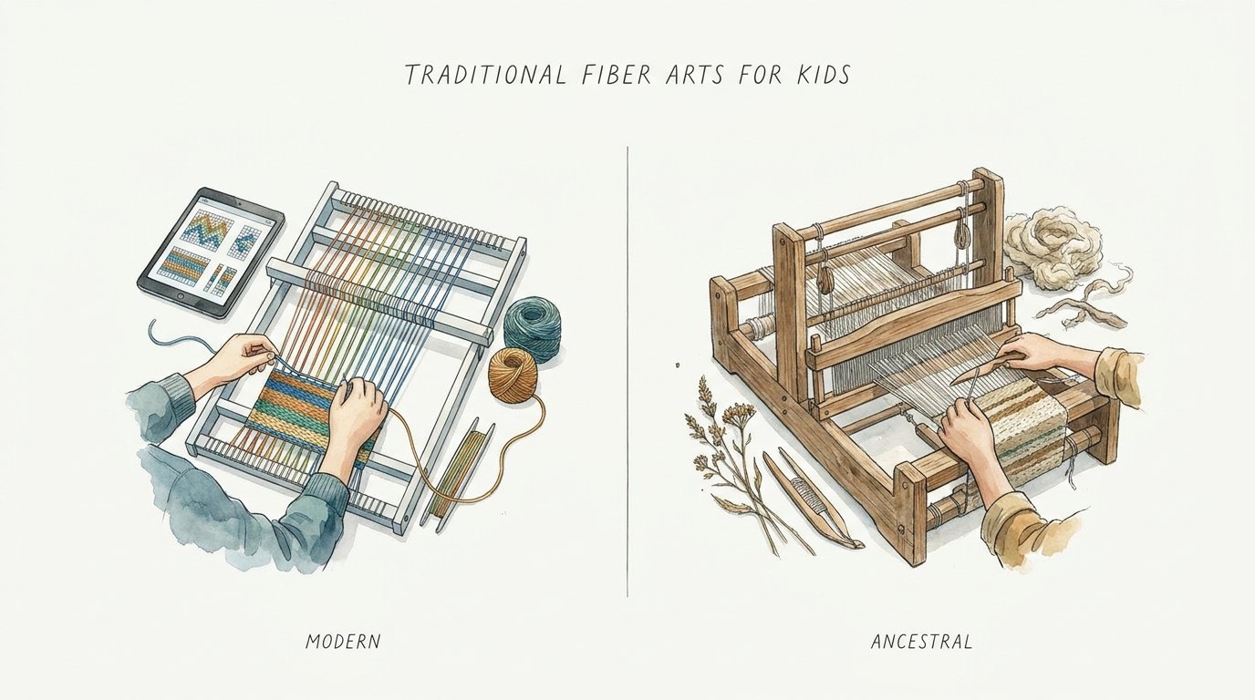 Traditional Fiber Arts For Kids