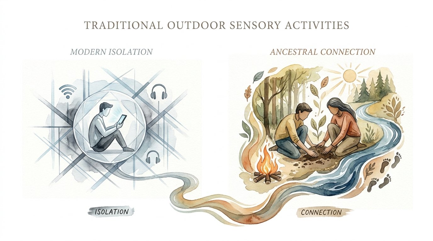 Traditional Outdoor Sensory Activities