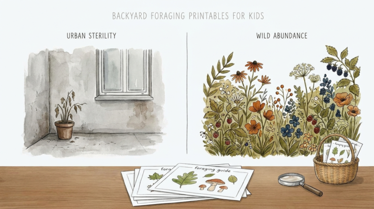 Backyard Foraging Printables For Kids