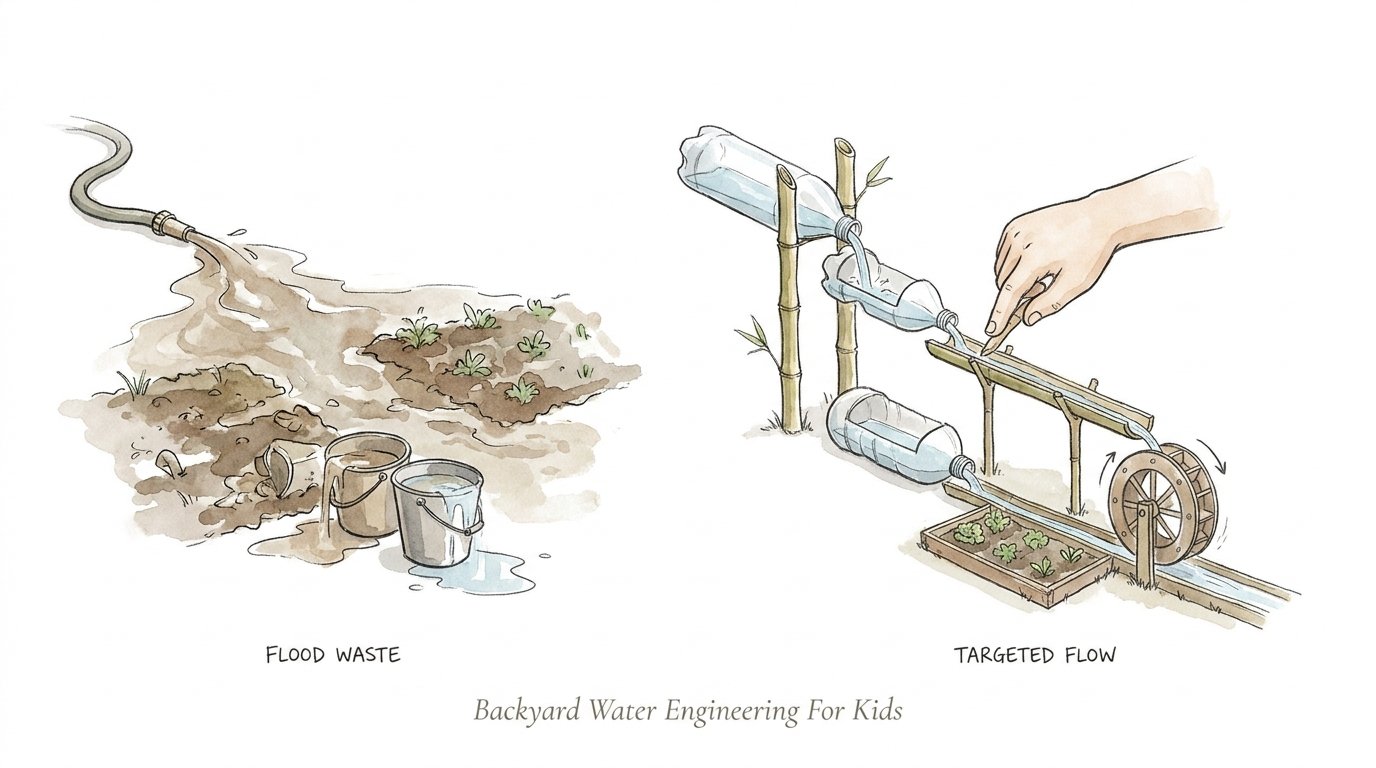 Backyard Water Engineering For Kids