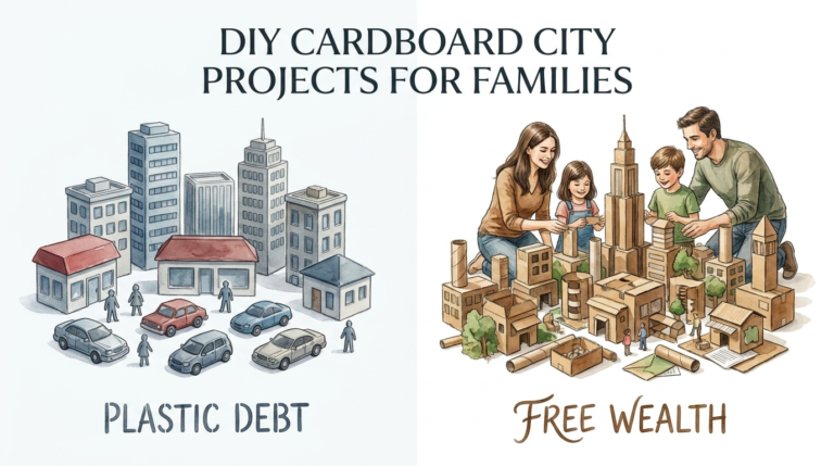 Diy Cardboard City Projects For Families