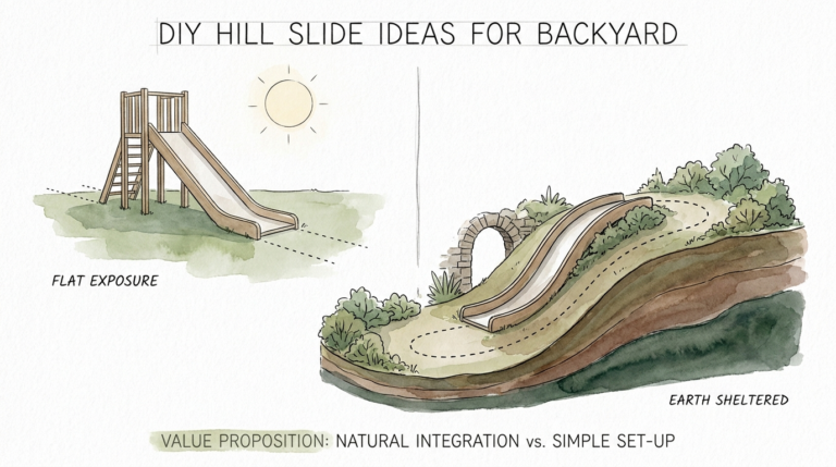 Diy Hill Slide Ideas For Backyard