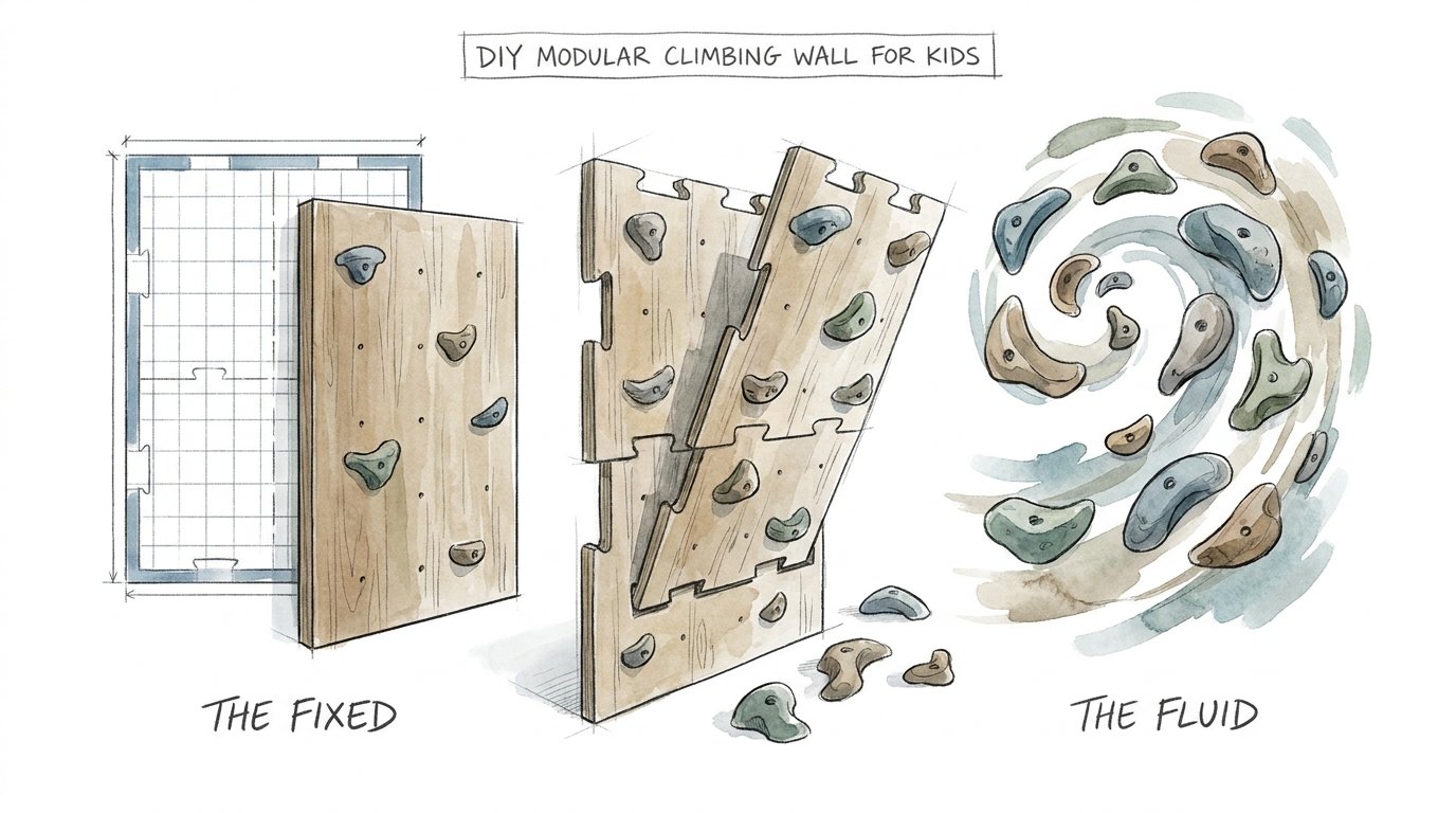 Diy Modular Climbing Wall For Kids