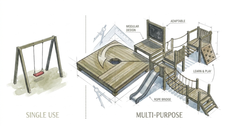 Diy Multi-functional Playground Platforms