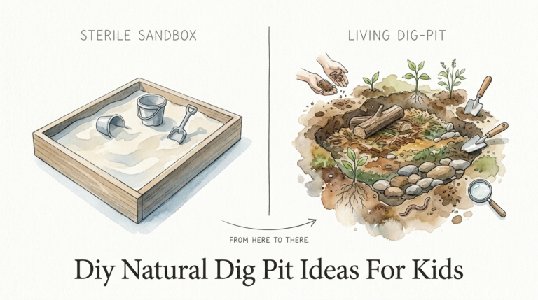 Diy Natural Dig Pit Ideas For Kids