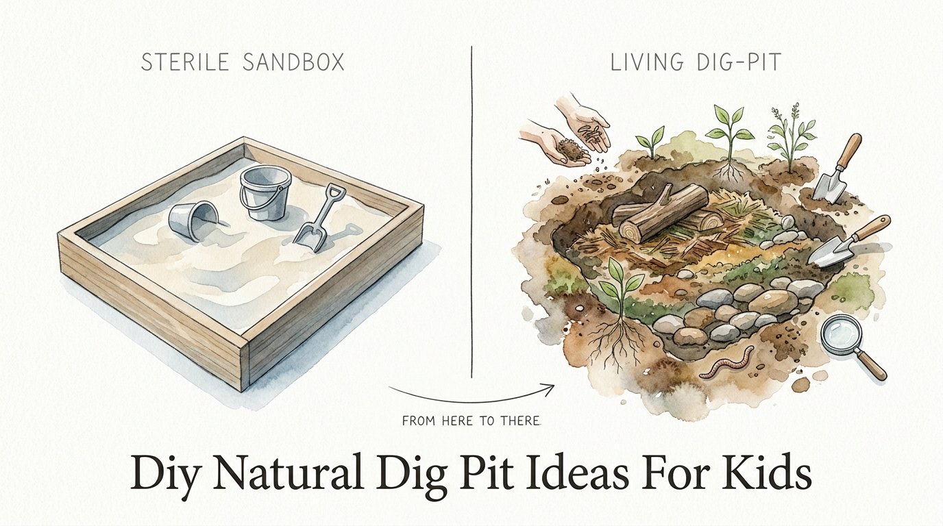Diy Natural Dig Pit Ideas For Kids