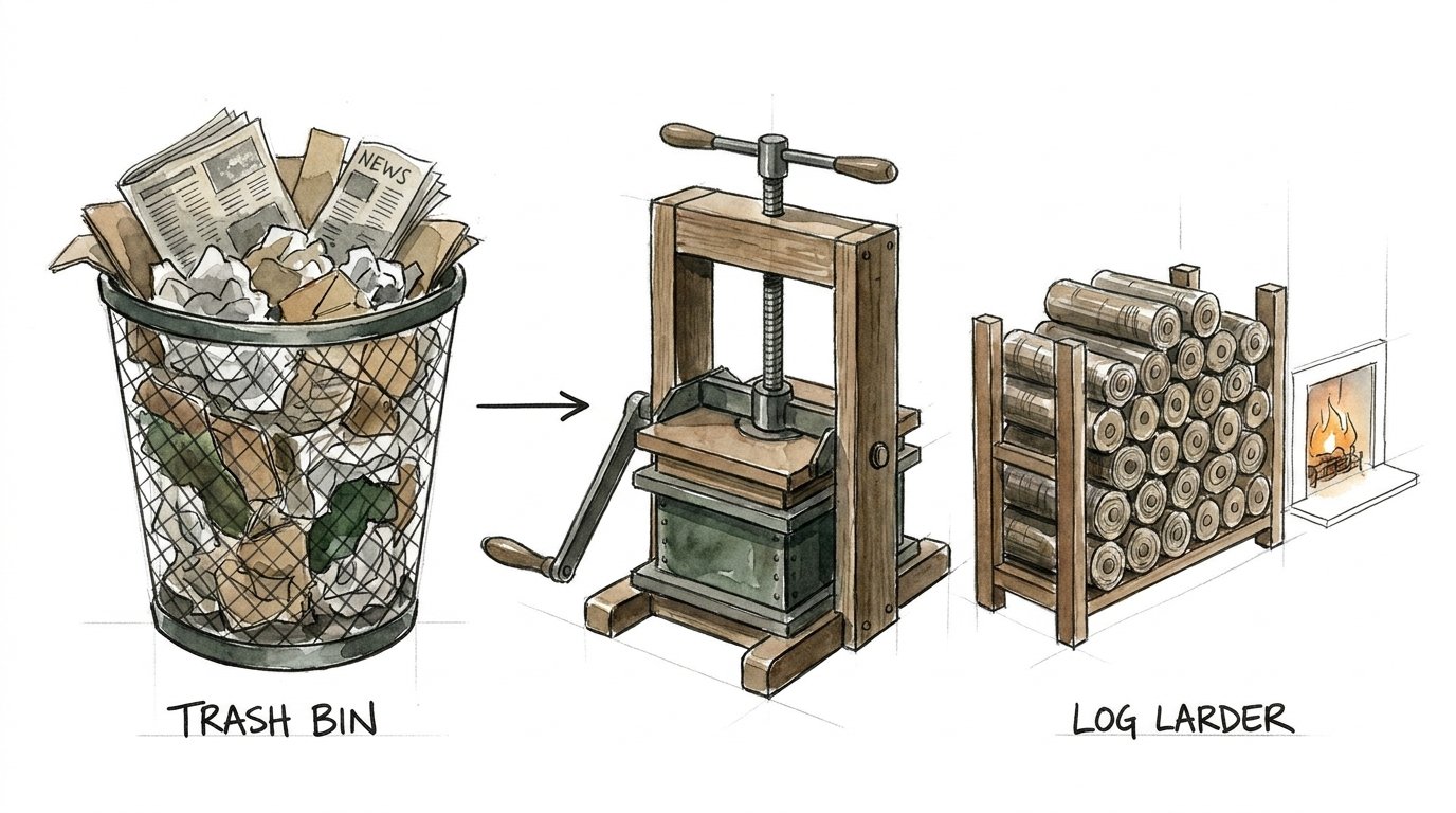 Diy Paper Log Maker For Kids