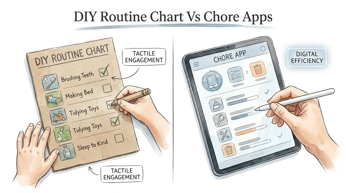 Diy Routine Chart Vs Chore Apps