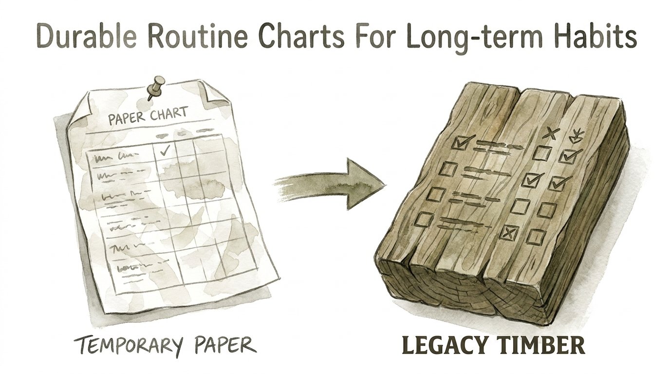 Durable Routine Charts For Long-term Habits