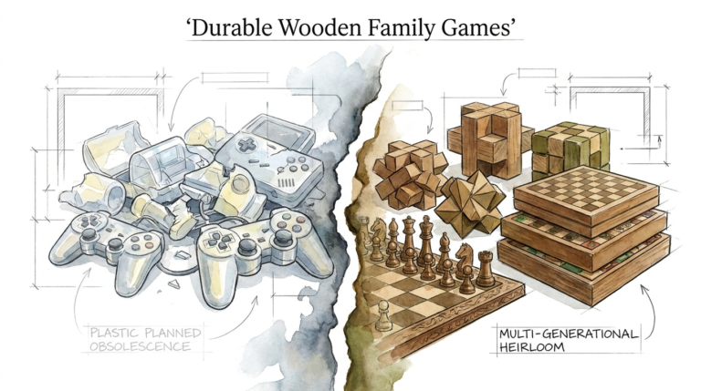 Durable Wooden Family Games