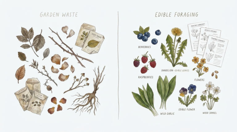 Edible Wild Plant Printables For Kids