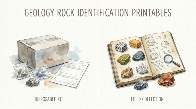 Geology Rock Identification Printables